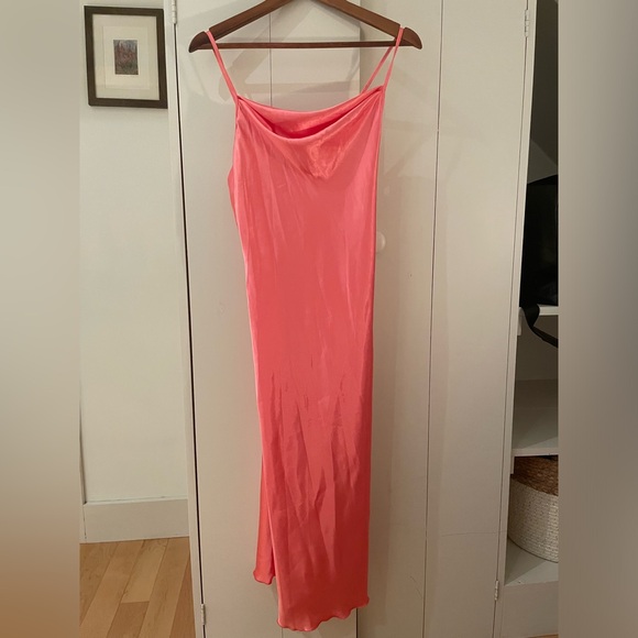 NWOT XS Bebe Pink Slip Dress. - Picture 2 of 5
